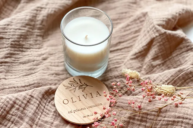 Vela aromática personalizada