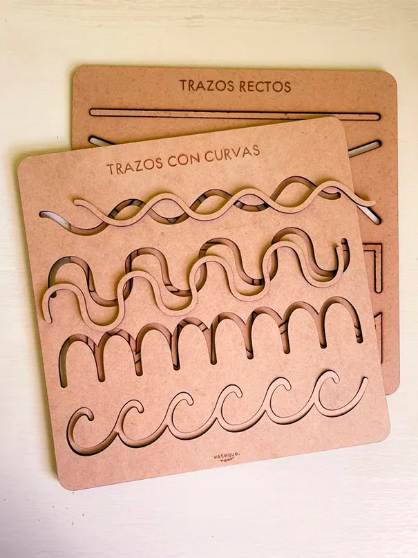 Tablas grafomotricidad madera