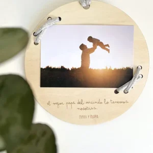 Placa foto y frase