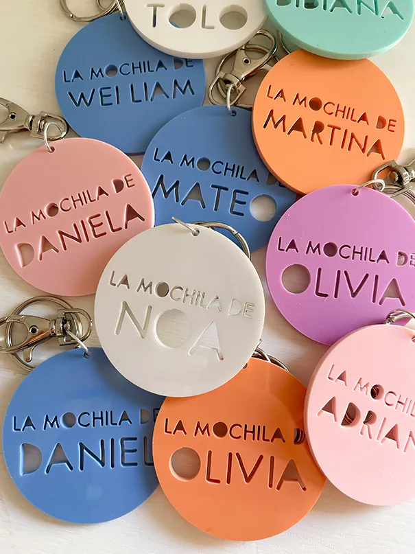 Identificador mochila personalizado