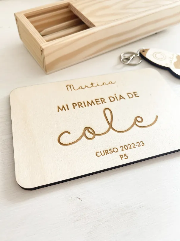 Placa rectangular Vuelta al cole - Imagen 2