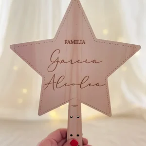 Estrella árbol personalizada