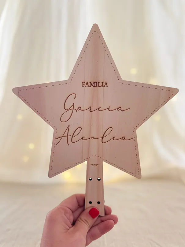 Estrella árbol personalizada