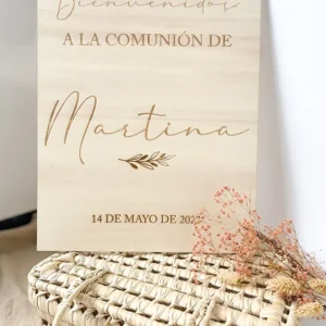 Cartel bienvenida