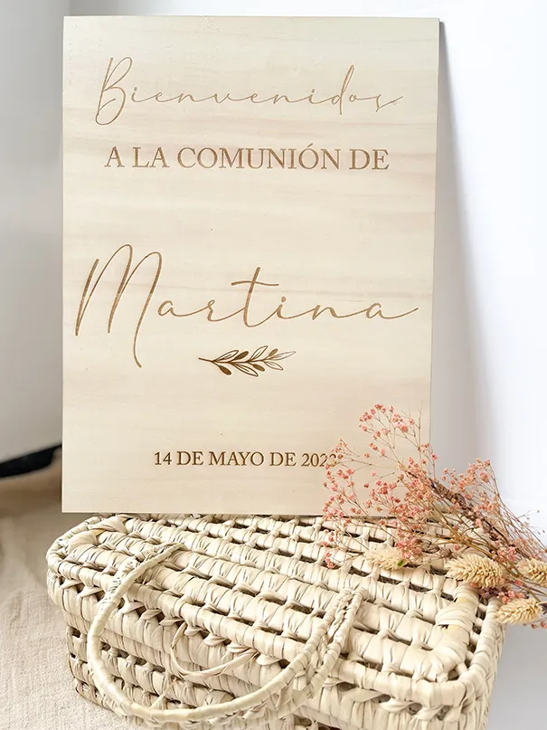 Cartel bienvenida