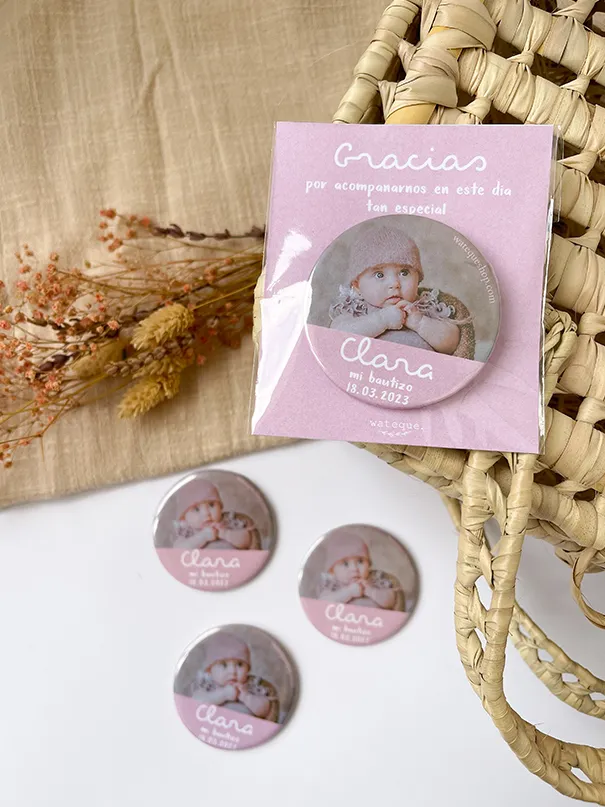 Chapas personalizadas evento