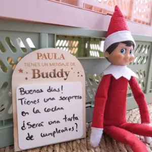 Pizarra mensaje del Elfo