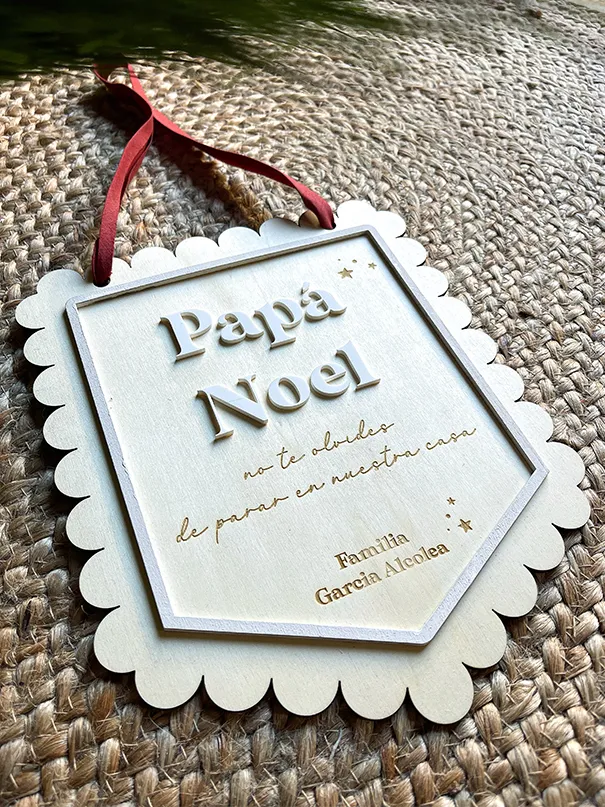 Cartel "para aquí" - Papá Noel o Reyes Magos - Imagen 2