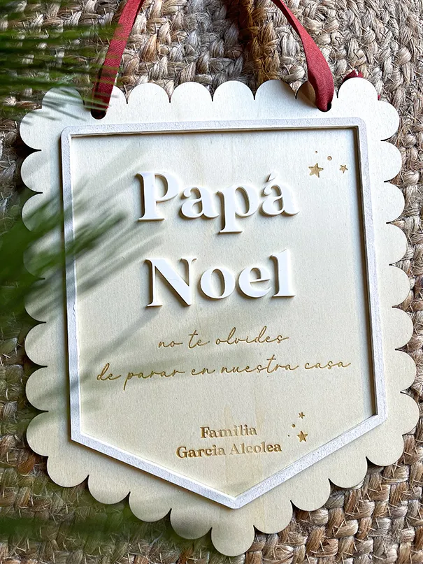 Cartel "para aquí" - Papá Noel o Reyes Magos - Imagen 3