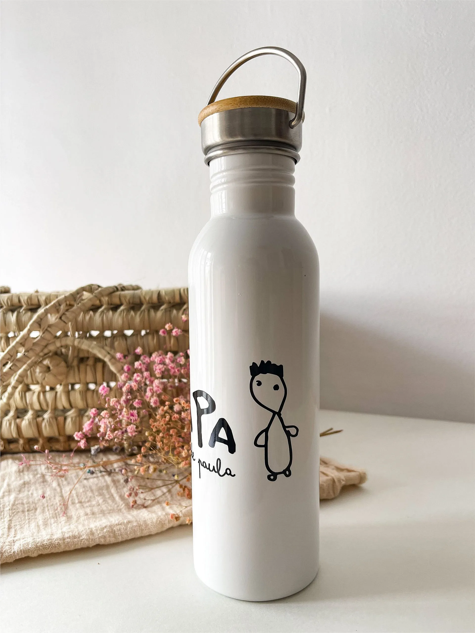 Botella "mi dibujo/texto" 800ml - Imagen 2