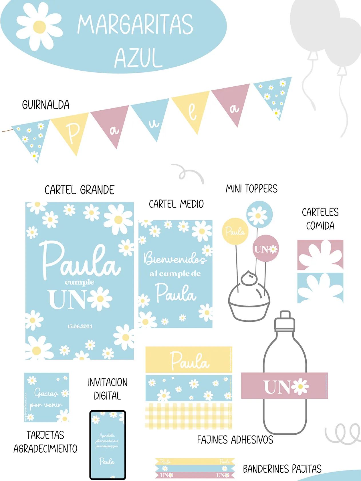 Margaritas azul Party Kit