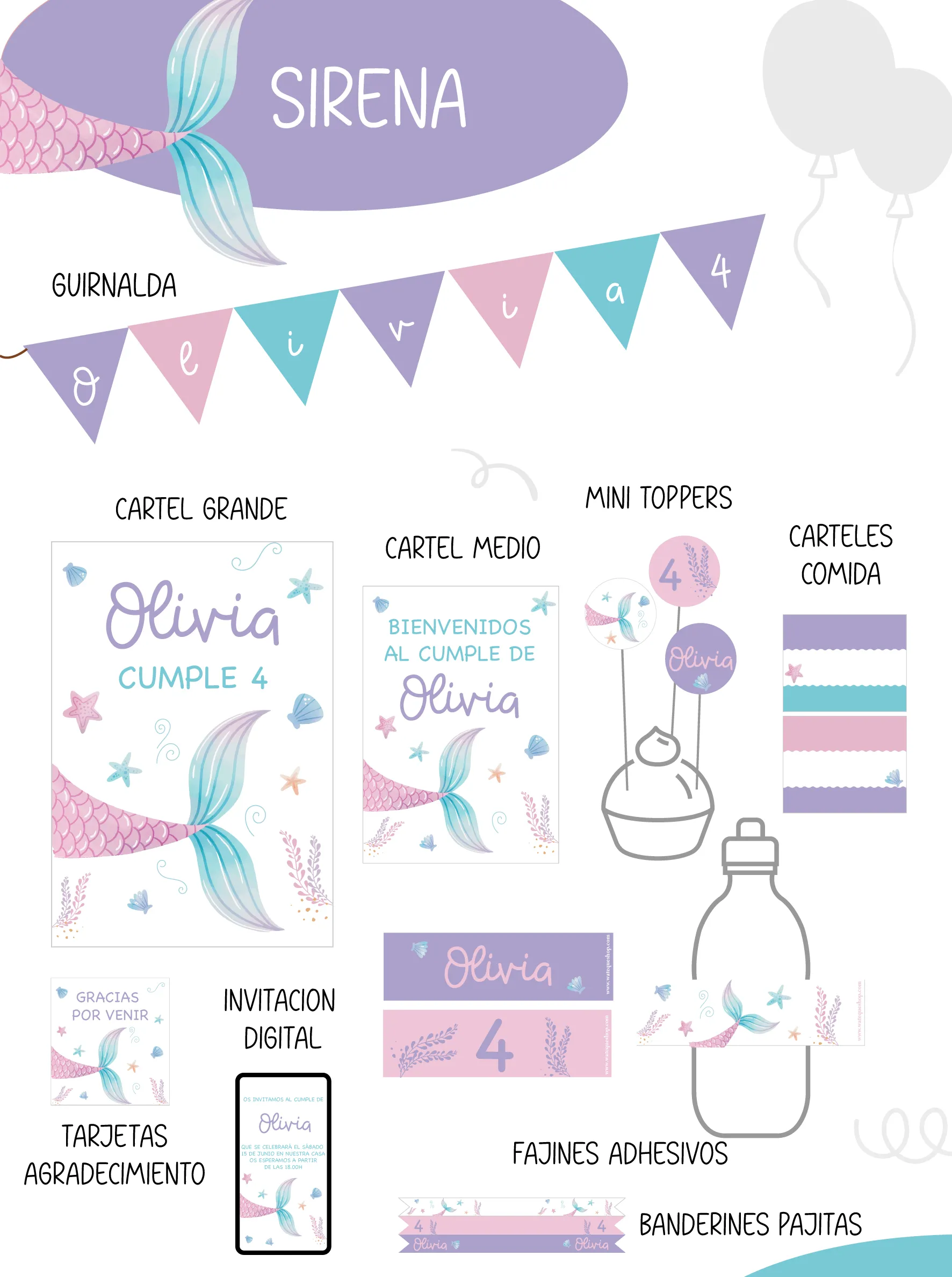 Sirena Party Kit
