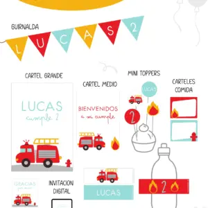 Bomberos Party Kit