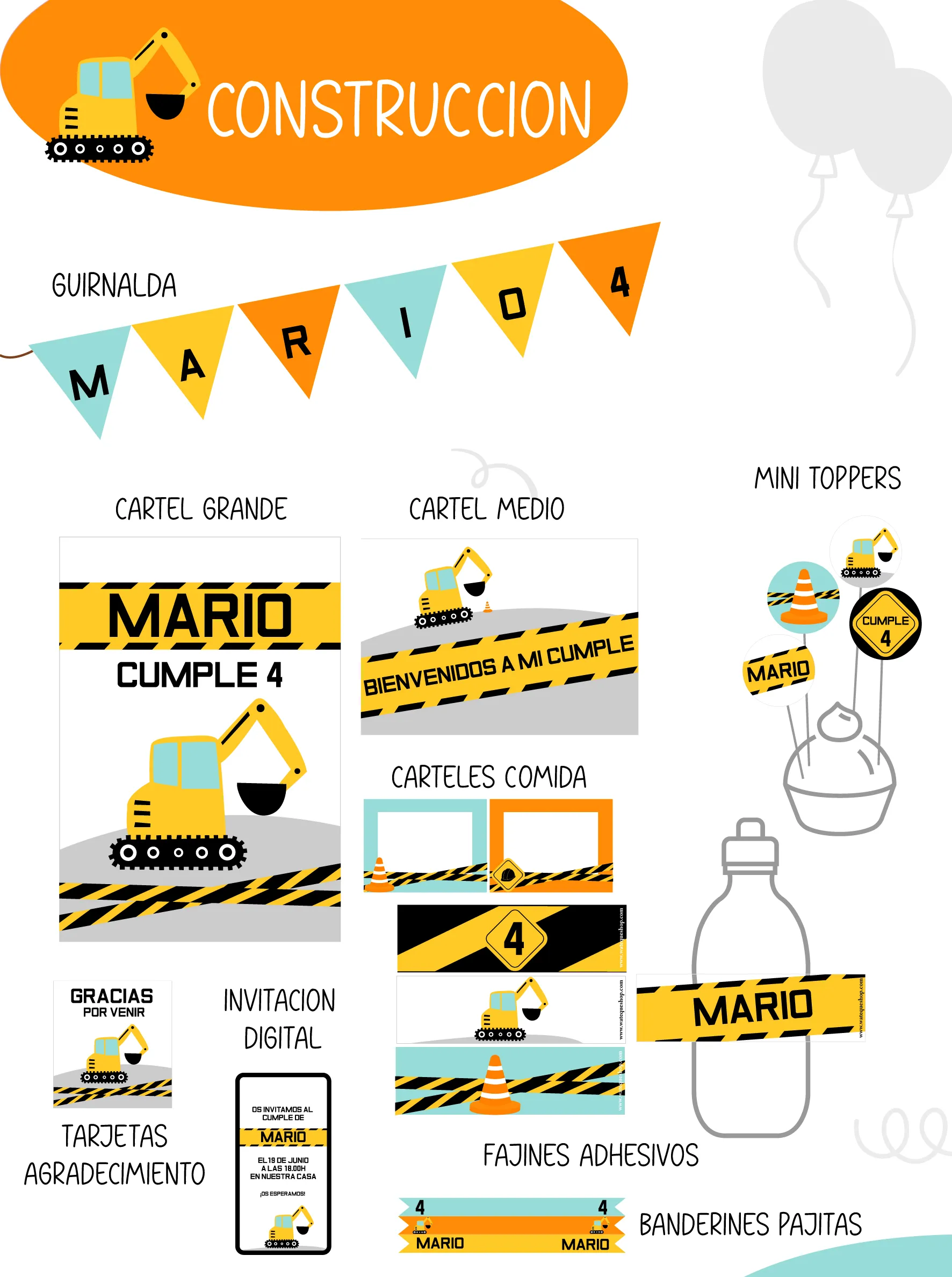 Construcción Party Kit