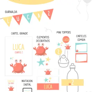 Cangrejo Party Kit