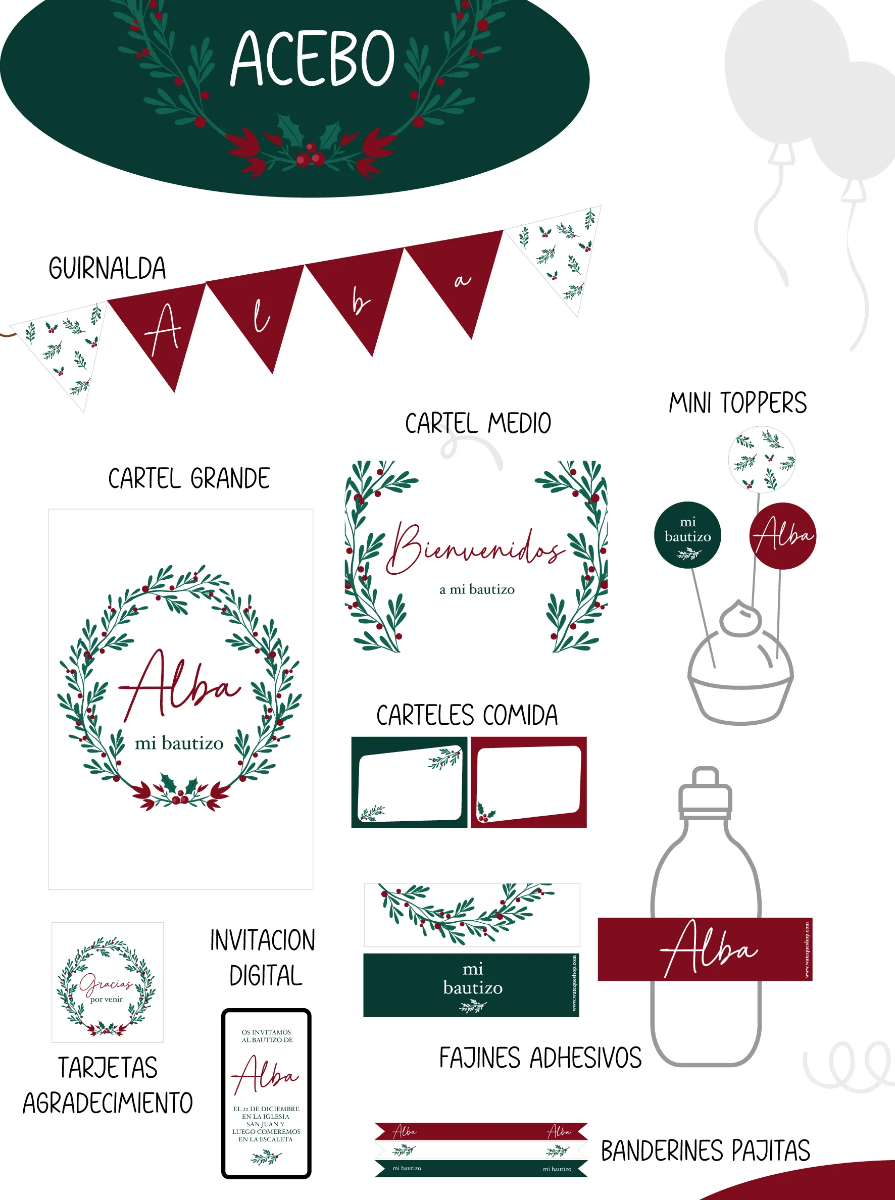 Acebo Party Kit