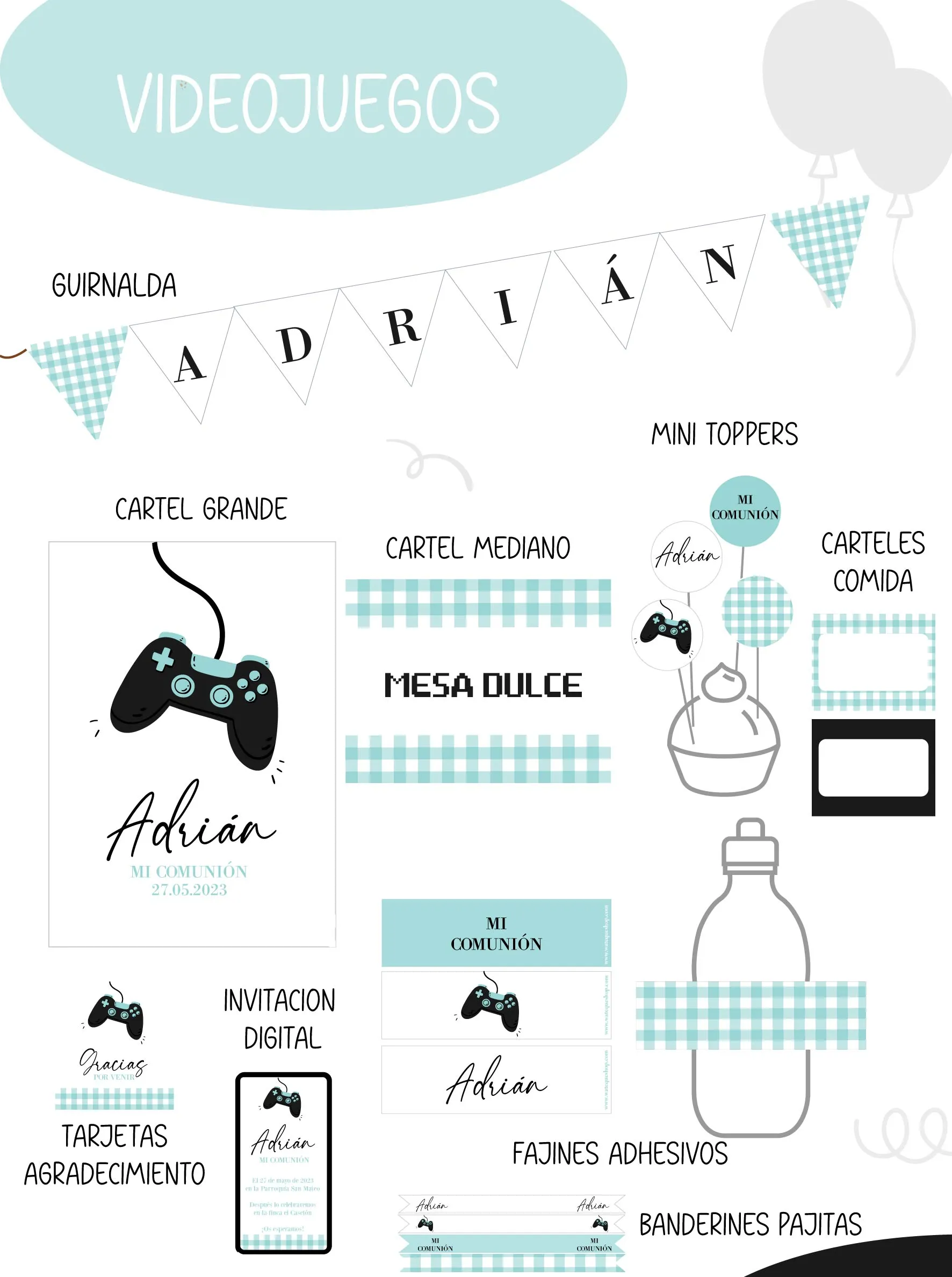 Videojuegos Party Kit