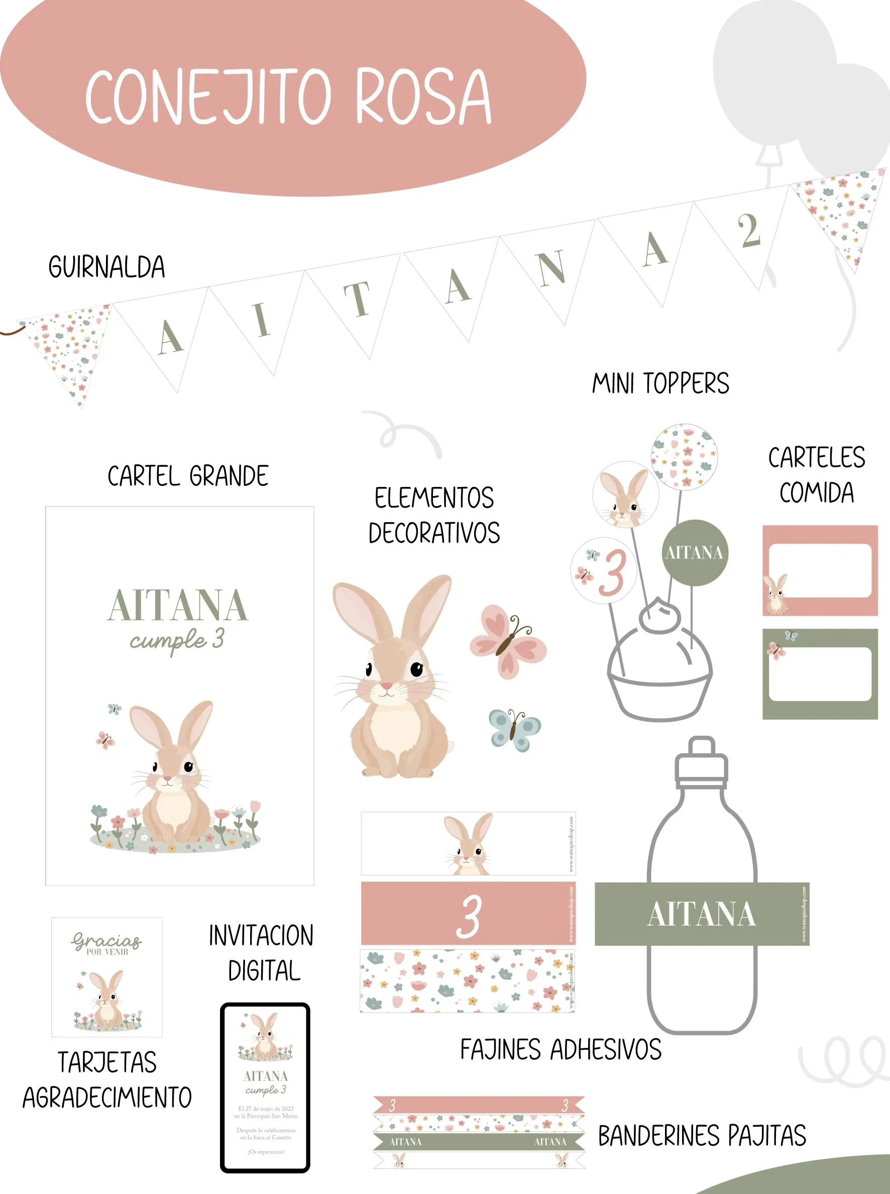 Conejito Party Kit