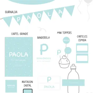 Puntitos Azul Party Kit