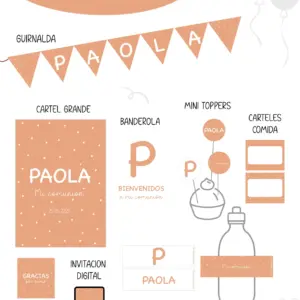 Puntitos Salmón Party Kit