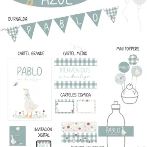 Oca Azul Party Kit